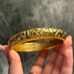 ELECTRO FORMING GOLD BANGLE