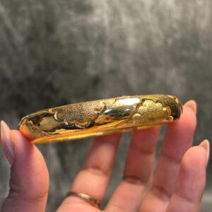 ELECTRO FORMING GOLD BANGLE
