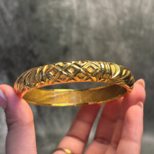 ELECTRO FORMING GOLD BANGLE