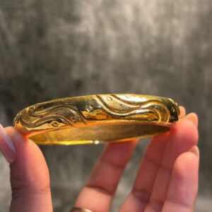 ELECTRO FORMING GOLD BANGLE