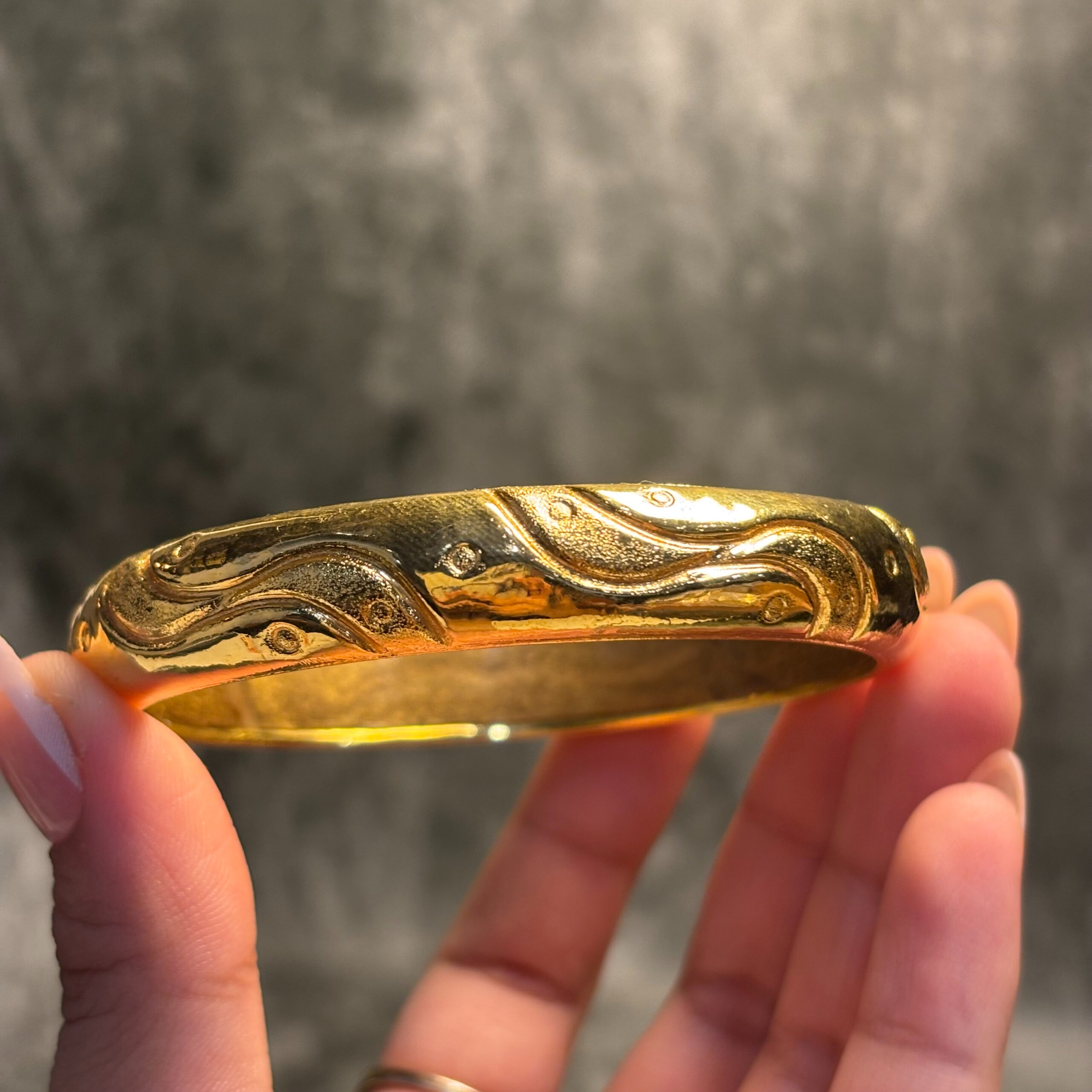IMG_2414 ELECTRO FORMING GOLD BANGLE - Image 1