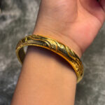 ELECTRO FORMING GOLD BANGLE - Image 2