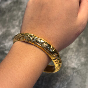 ELECTRO FORMING GOLD BANGLE