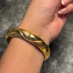 ELECTRO FORMING GOLD BANGLE - Image 2