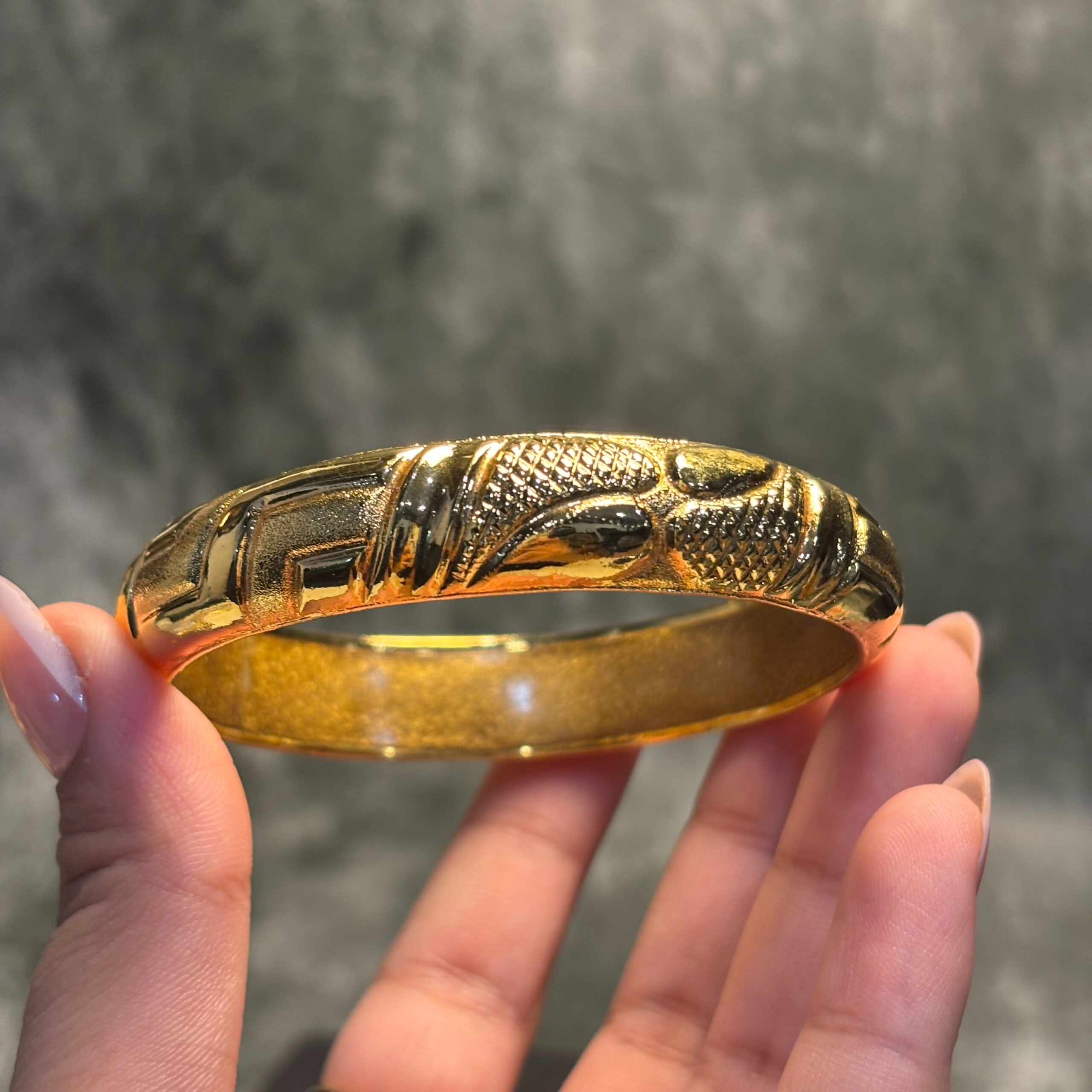 IMG_2448 ELECTRO FORMING GOLD BANGLE - Image 1