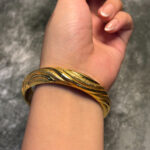 ELECTRO FORMING GOLD BANGLE - Image 2