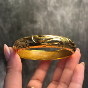ELECTRO FORMING GOLD BANGLE