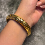 ELECTRO FORMING GOLD BANGLE - Image 2