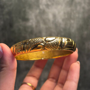 ELECTRO FORMING GOLD BANGLE