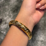 ELECTRO FORMING GOLD BANGLE - Image 2