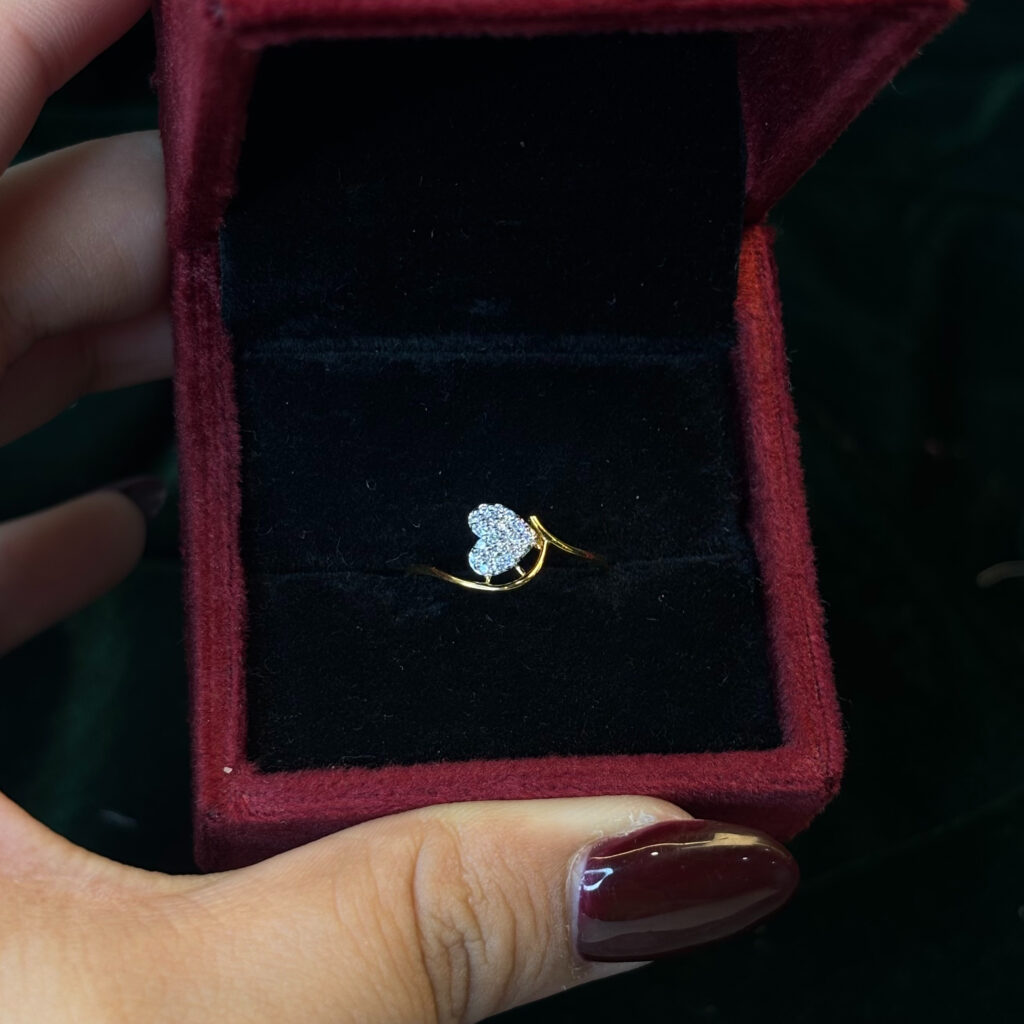 DIAMOND RING ( 9KT GOLD) - Image 3