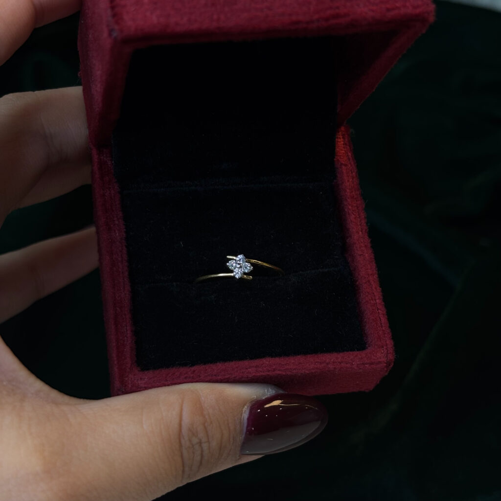 DIAMOND RING ( 9KT GOLD) - Image 3