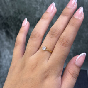 LAB GROWN DIAMOND RING ( 14KT GOLD)