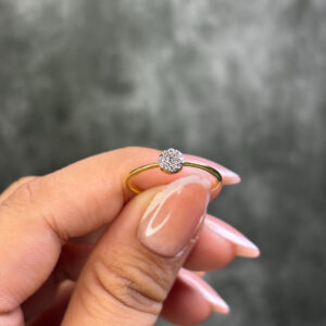 LAB GROWN DIAMOND RING ( 14KT GOLD)