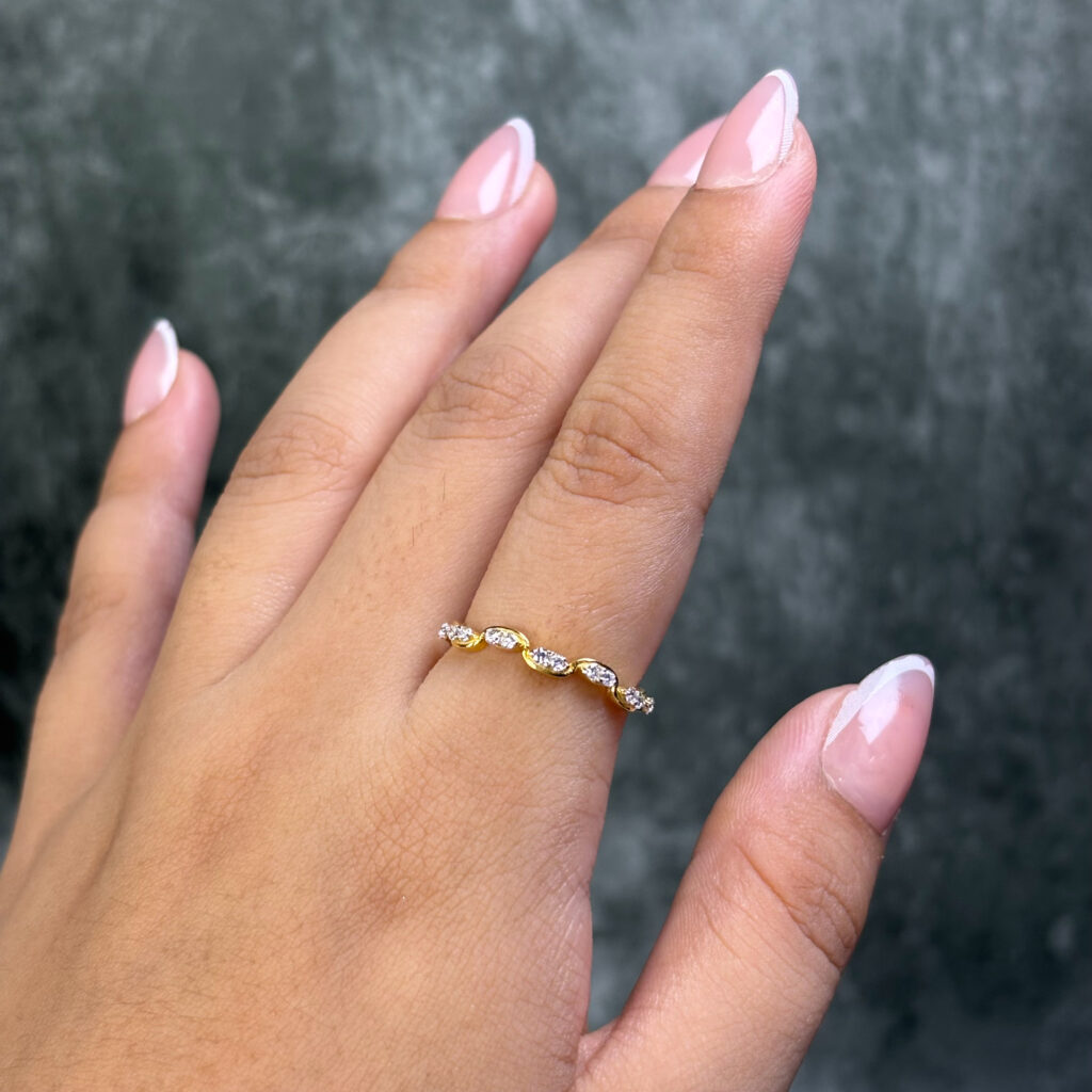 LAB GROWN DIAMOND RING ( 14KT GOLD)