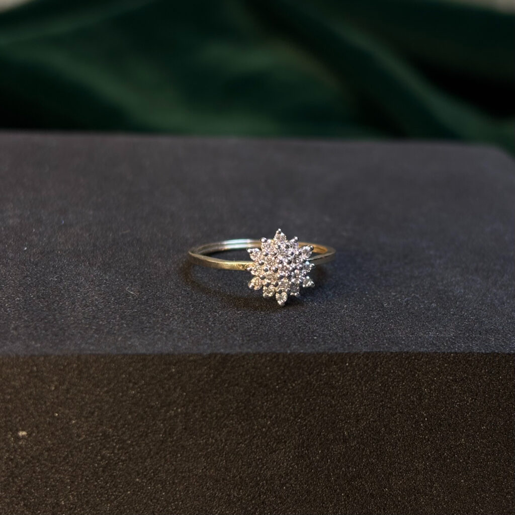 DIAMOND RING  ( 9KT GOLD) - Image 3