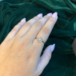DIAMOND RING  ( 9KT GOLD)