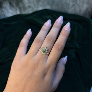 DIAMOND RING  ( 9KT GOLD)