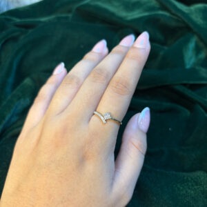 DIAMOND RING  ( 9KT GOLD)