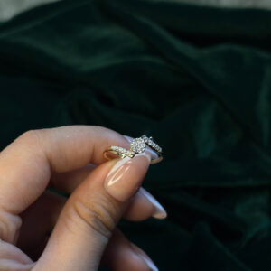 DIAMOND RING  ( 9KT GOLD)