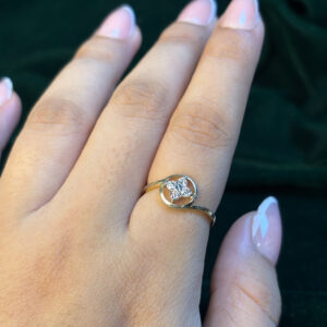 DIAMOND RING  ( 9KT GOLD)