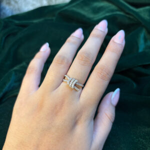 DIAMOND RING  ( 9KT GOLD)