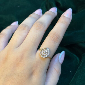 DIAMOND RING  ( 9KT GOLD)