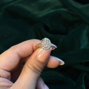 DIAMOND RING  ( 9KT GOLD)