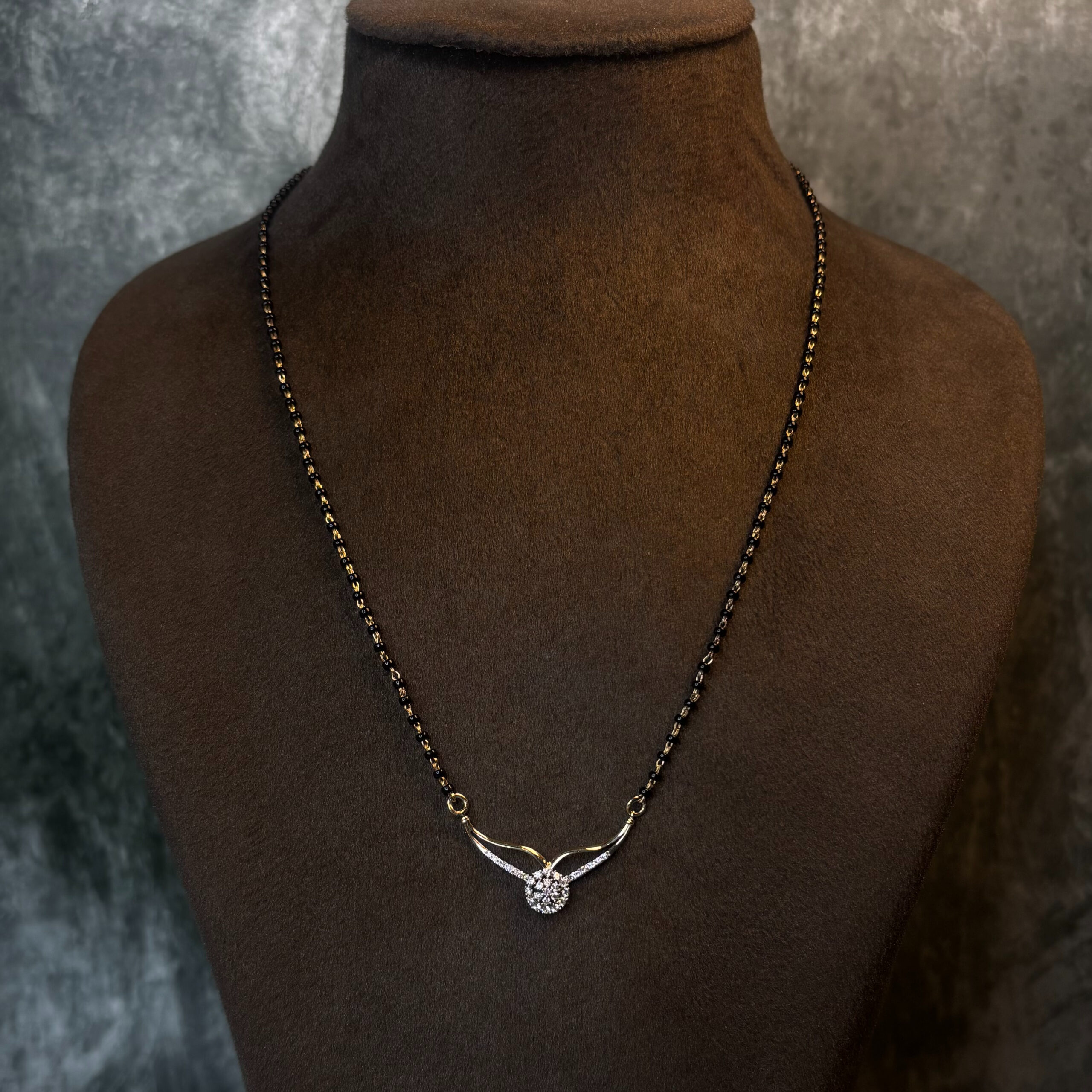 IMG_3920 DIAMOND MANGALSUTRA ( 9KT GOLD) - Image 1