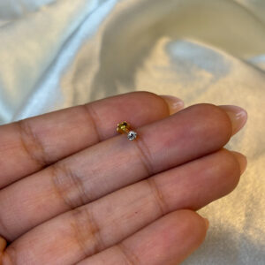 DIAMOND NOSE PIN ( 14KT GOLD)