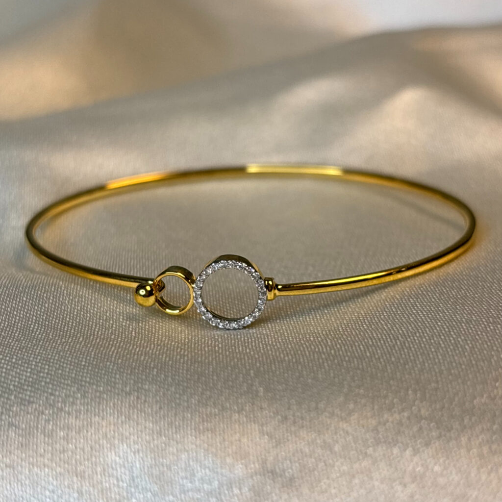 DIAMOND BANGLE (9KT GOLD) - Image 3