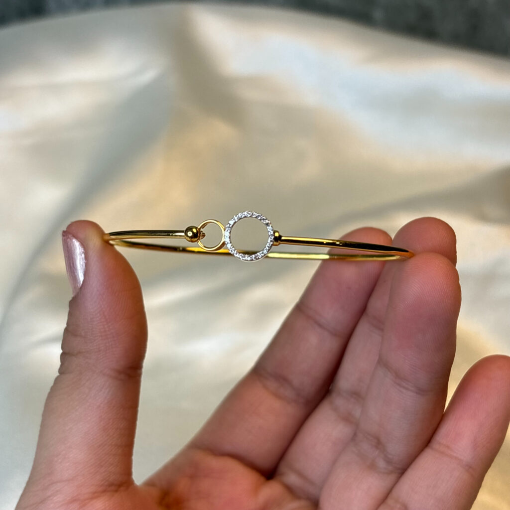 DIAMOND BANGLE (9KT GOLD) - Image 2