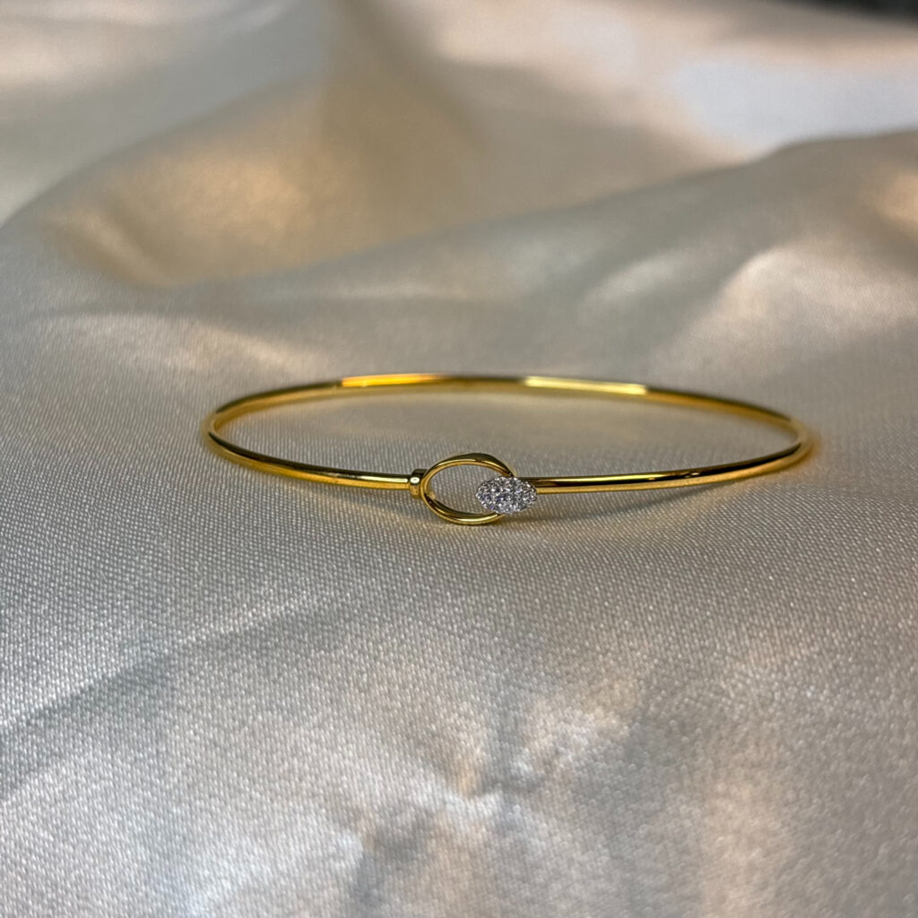 DIAMOND BANGLE (9KT GOLD) - Image 3