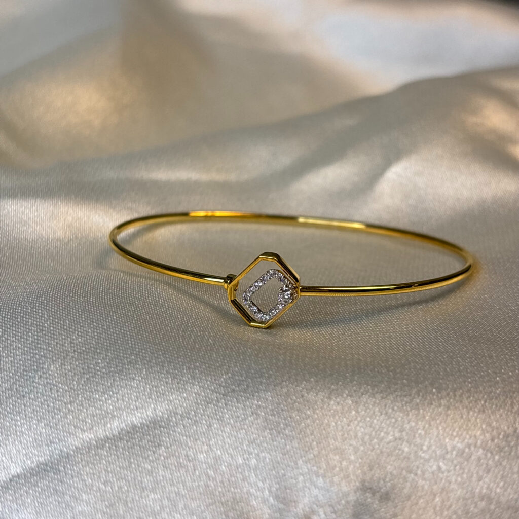 DIAMOND BANGLE (9KT GOLD) - Image 3