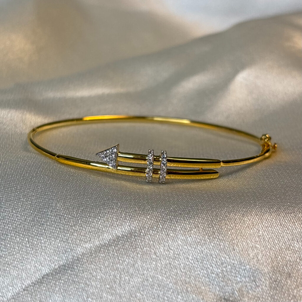 DIAMOND BANGLE (9KT GOLD) - Image 3