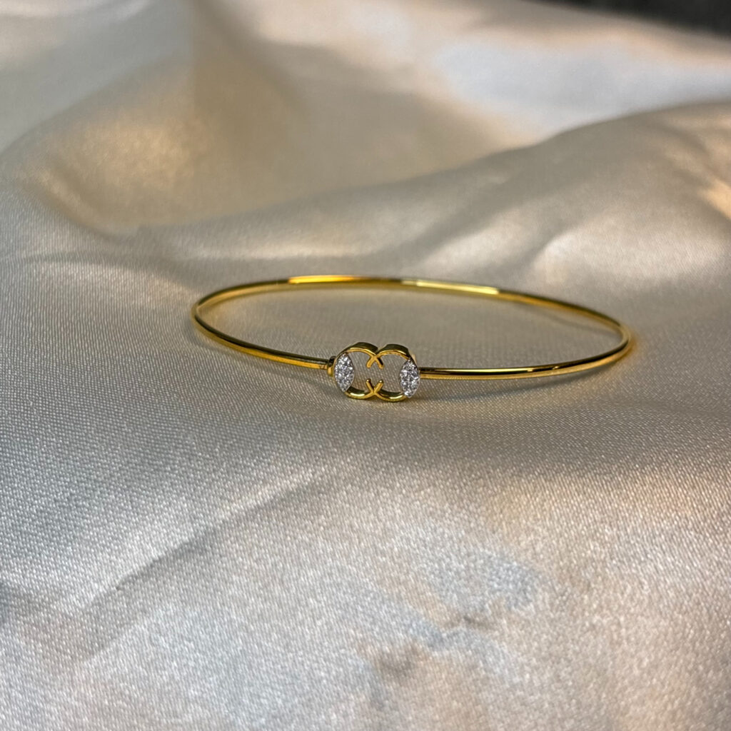 DIAMOND BANGLE (9KT GOLD) - Image 3