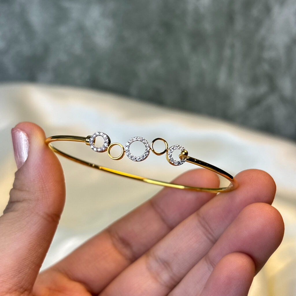 DIAMOND BANGLE (9KT GOLD) - Image 2