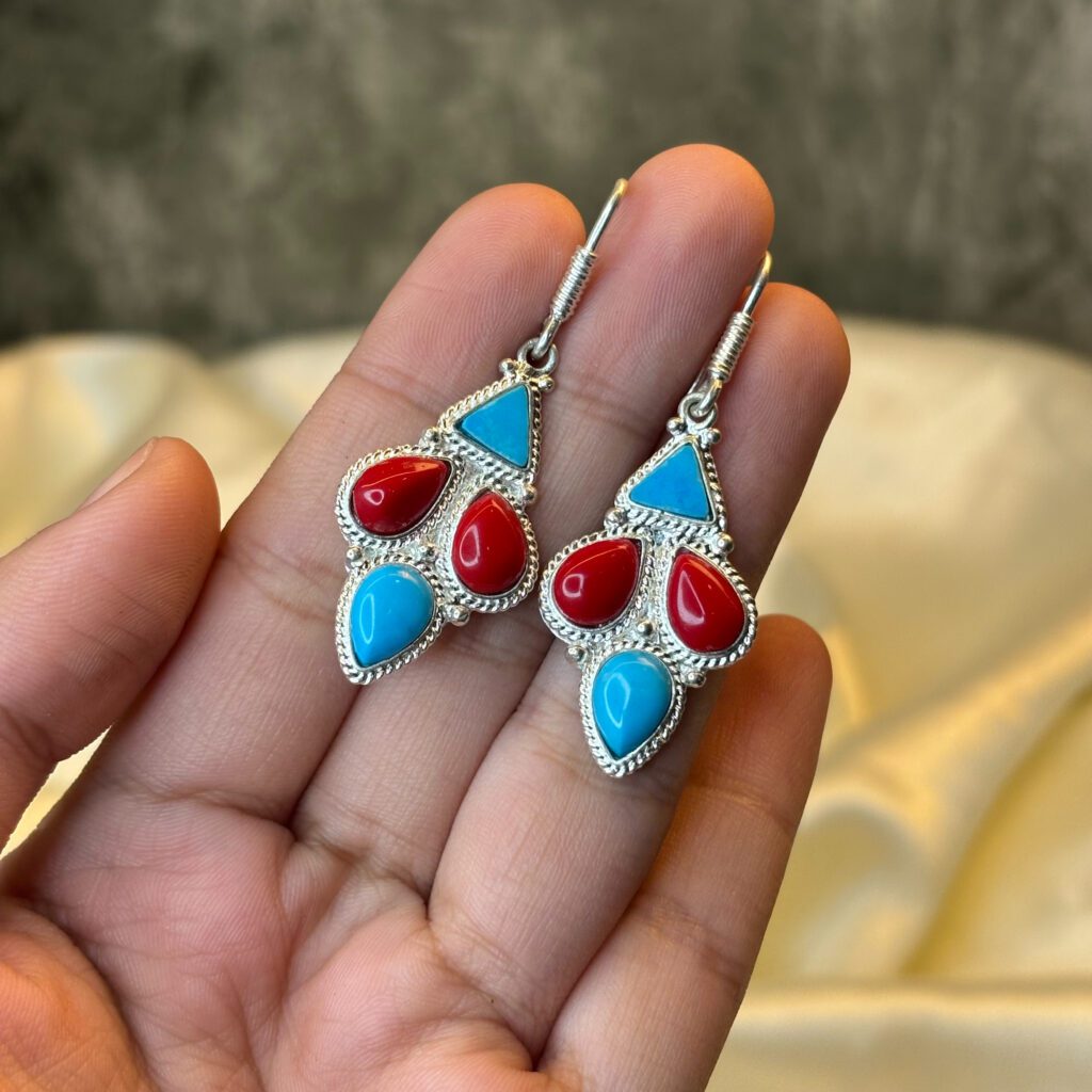 TRADITIONAL EARRINGS ( 925 SILVER) - Image 3