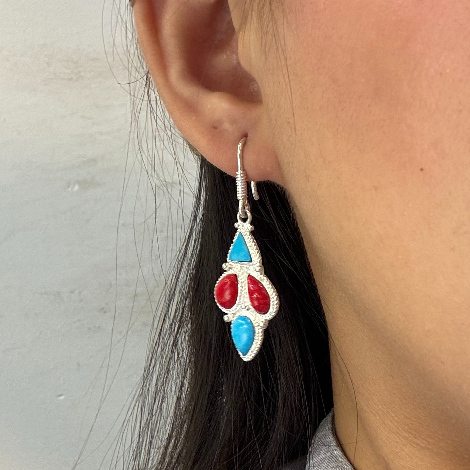 TRADITIONAL EARRINGS ( 925 SILVER)