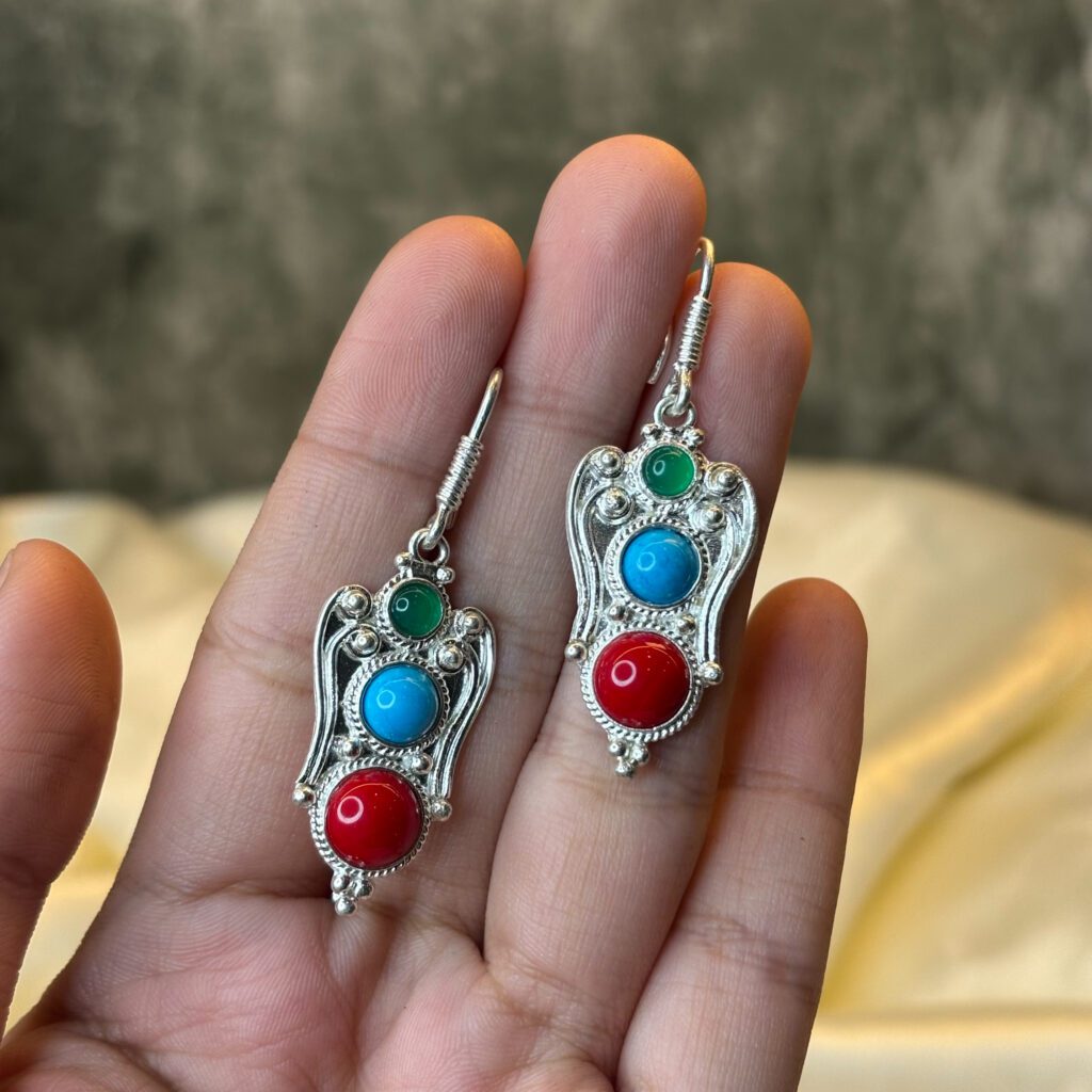 TRADITIONAL EARRINGS ( 925 SILVER) - Image 3