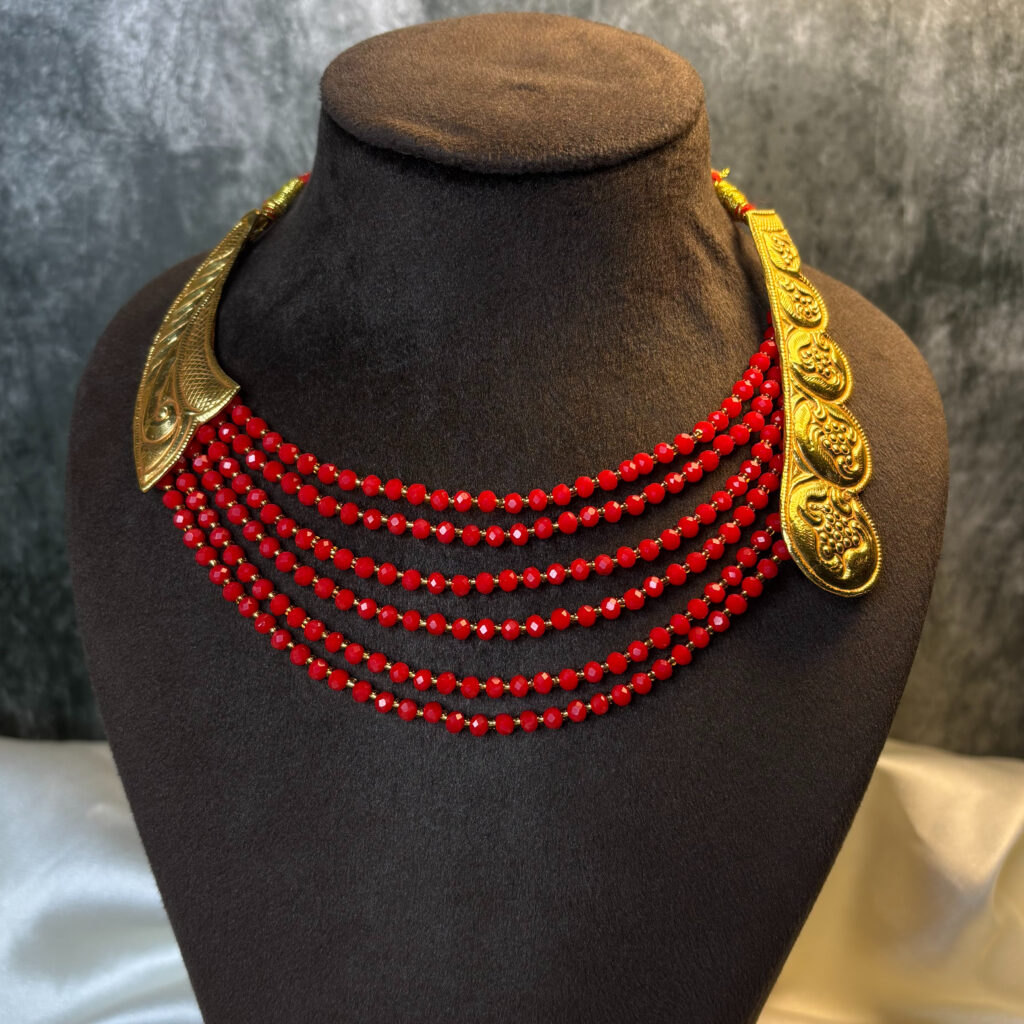 CHOKER CRYSTAL HAAR ( 24KT GOLD)