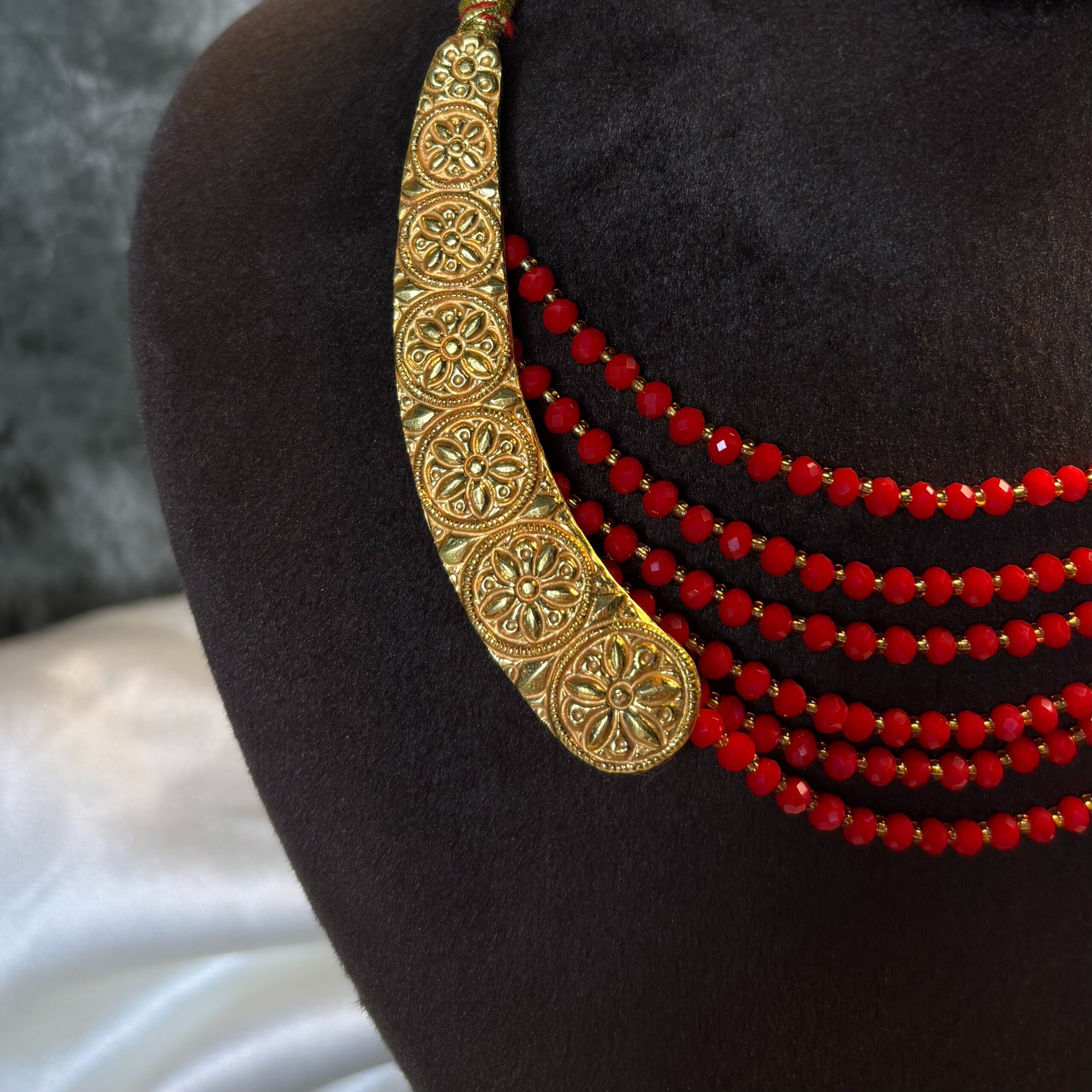CHOKER CRYSTAL HAAR ( 24KT GOLD)