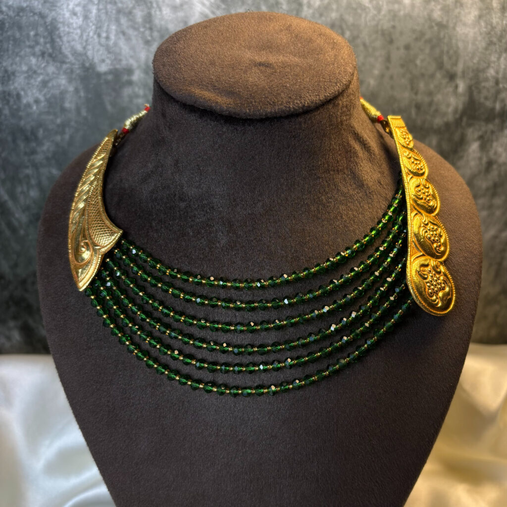CHOKER CRYSTAL HAAR ( 24KT GOLD)