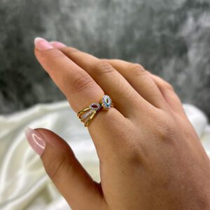 LADIES RING ( 18KT GOLD)